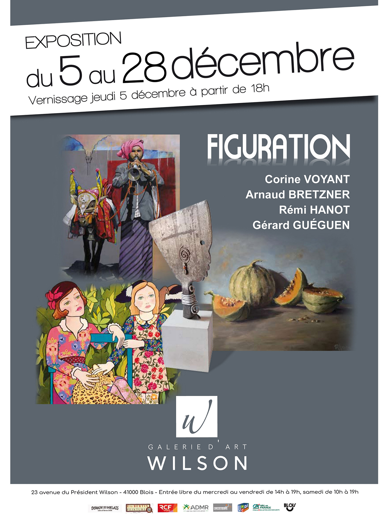 « Figuration », exposition en décembre à la Galerie d’Art Wilson, Blois