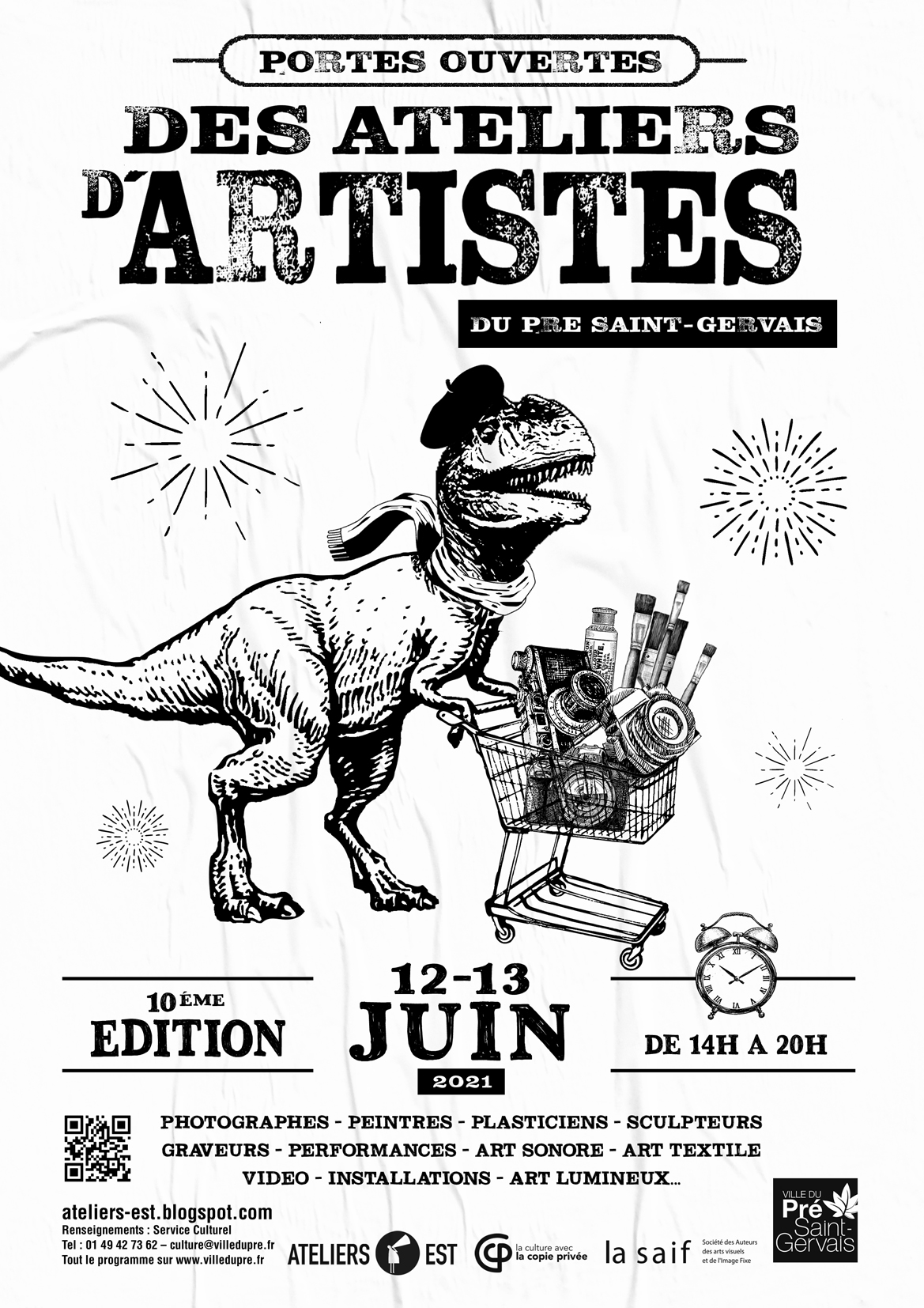 Les Portes Ouvertes des Ateliers d’Artistes du Pré Saint-Gervais fêtent leur 10e édition !