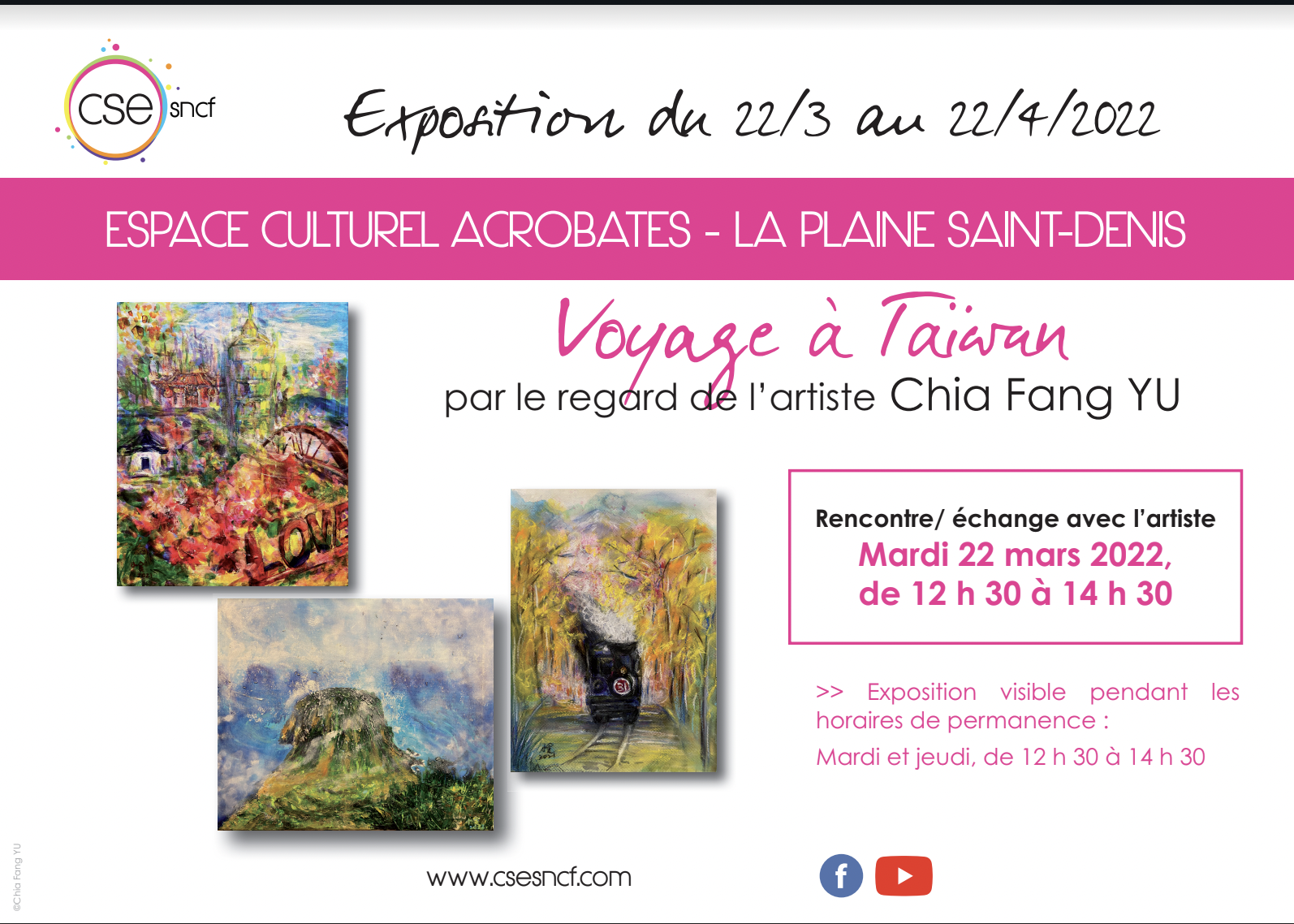 Exposition Voyage à Taïwan, CSE,SNCF, PARIS